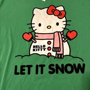 SANRIO HELLO KITTY LET IT SNOW GRAPHIC TEE T-SHIRT SIZE XXL